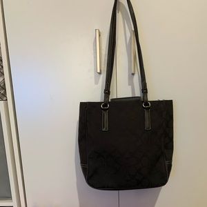 Black coach shoulder bag